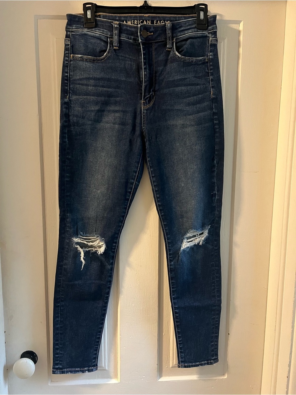 American Eagle Outfitters Dark Blue super hi rise jeggings